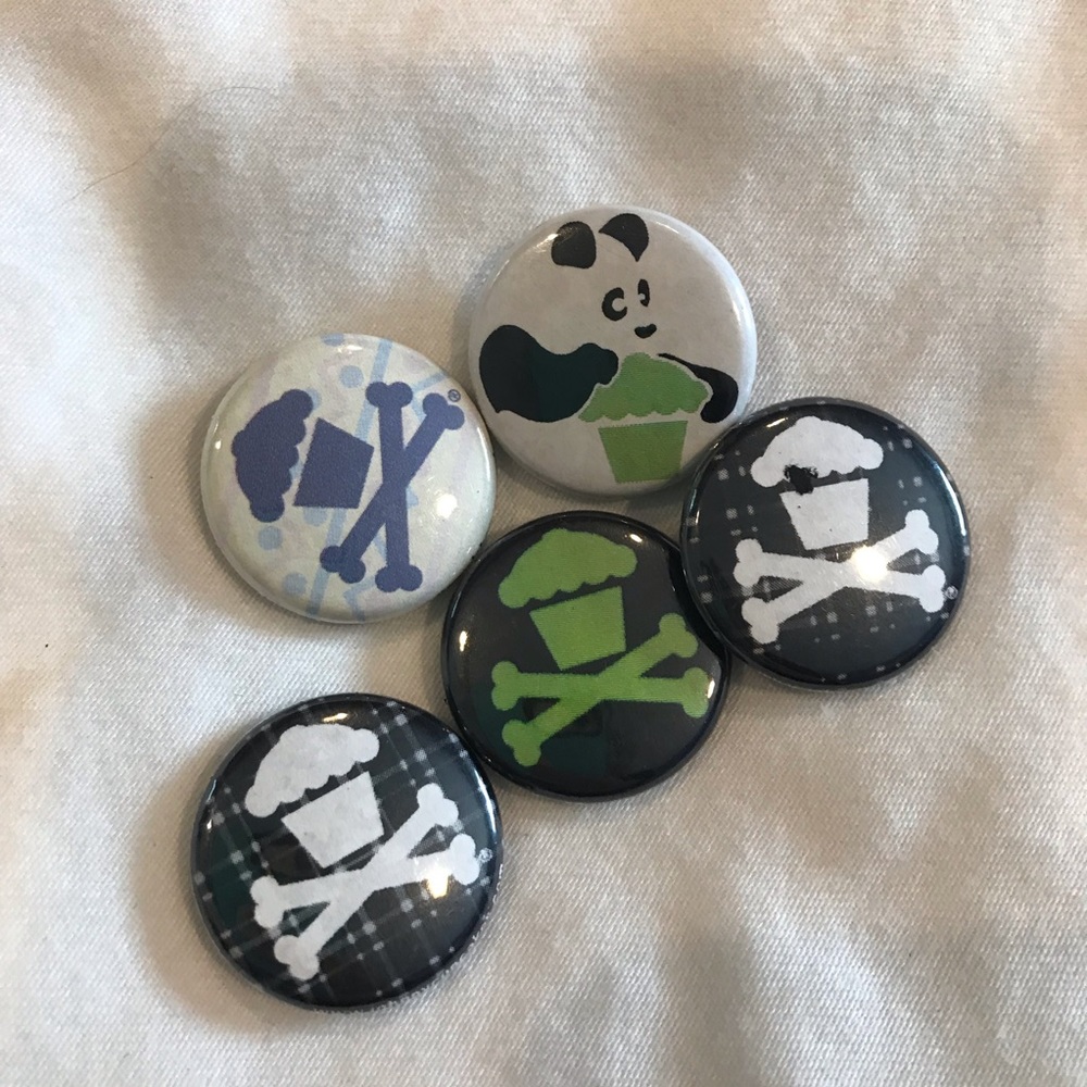Set of 5 - Johnny Cupcakes Pins